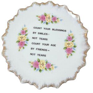 Count your blessings hanging plate smith Western made in Japan